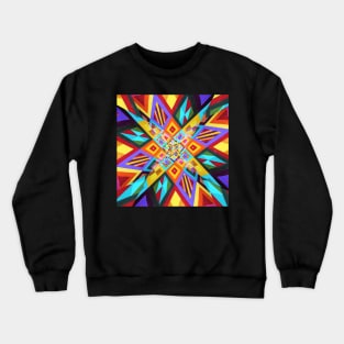 Colorful Zarape Mexico Mexican Guatemala Spanish Latino 2020-002 Crewneck Sweatshirt